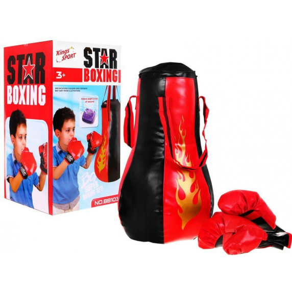 Piros-fekete boksz-szett Inlea4Fun STAR BOXING 