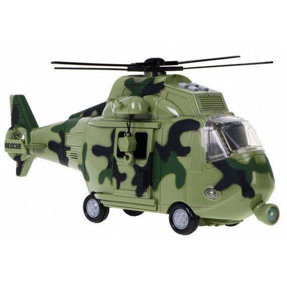 Katonai helikopter hang és fény effektekkel Inlea4Fun
