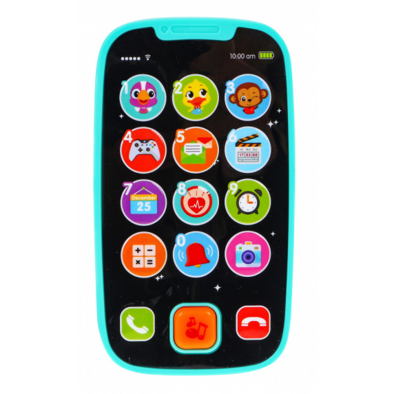 Interaktív játék telefon HOLA SmartPhone - kék