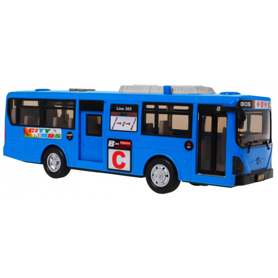 Játék autóbusz Inlea4Fun CITYBUS - Kék