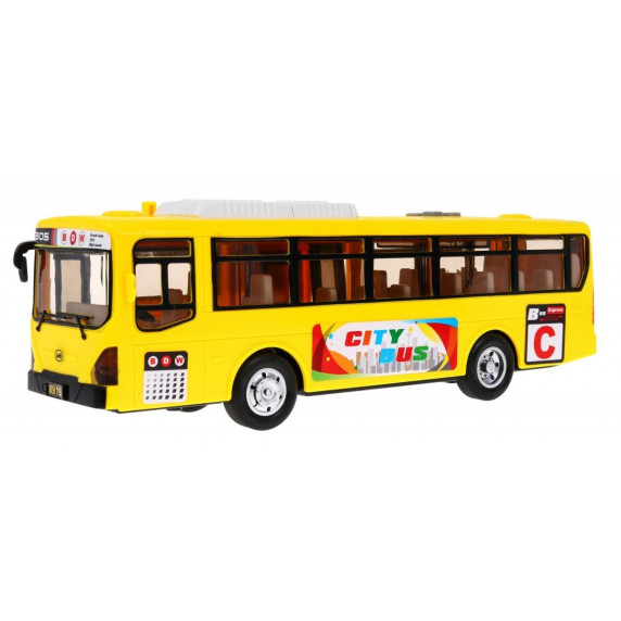 Játék autóbusz Inlea4Fun CITYBUS - Sárga