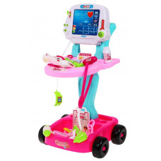 Orvosi kocsi gyerekeknek Inlea4Fun Doctor EKG - rózsaszín Előnézet