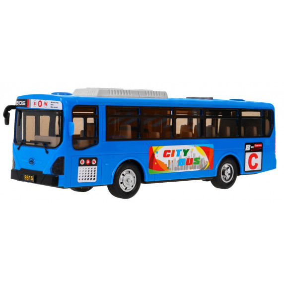 Játék autóbusz Inlea4Fun CITYBUS - Kék