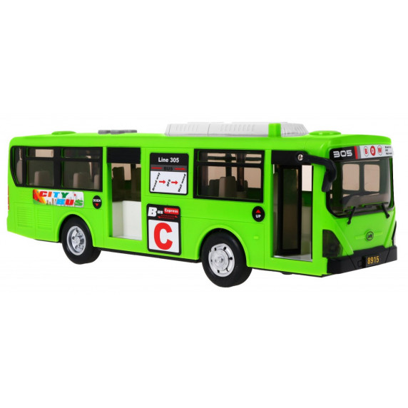 Játék autóbusz Inlea4Fun CITYBUS - Zöld