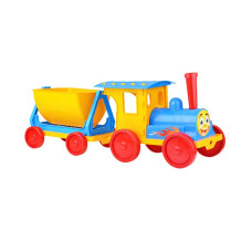 Műanyag játék vonat kocsival DOLONI 013115/1 - Kék Előnézet