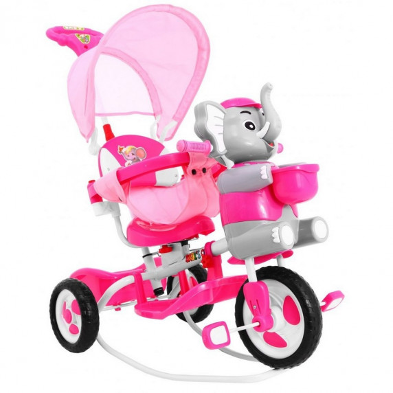 Tricikli Inlea4Fun Happy Elephant - rózsaszín 