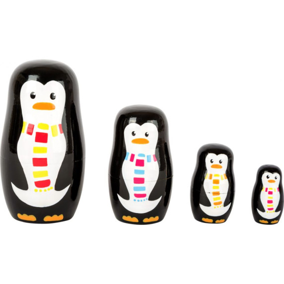 Matrjoska baba SMALL FOOT DESIGN - Pingvin család